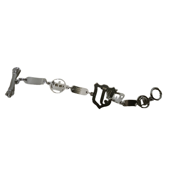 Juicy Couture Silver and Pink Charm Bracelet Y2K Rare - Picture 8 of 11